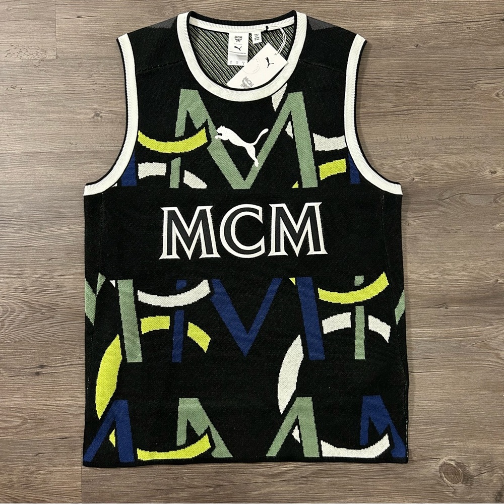 MCM X PUMA MONOGRAM JACQUARD TOP Size Small Retail $275 Limited Edition